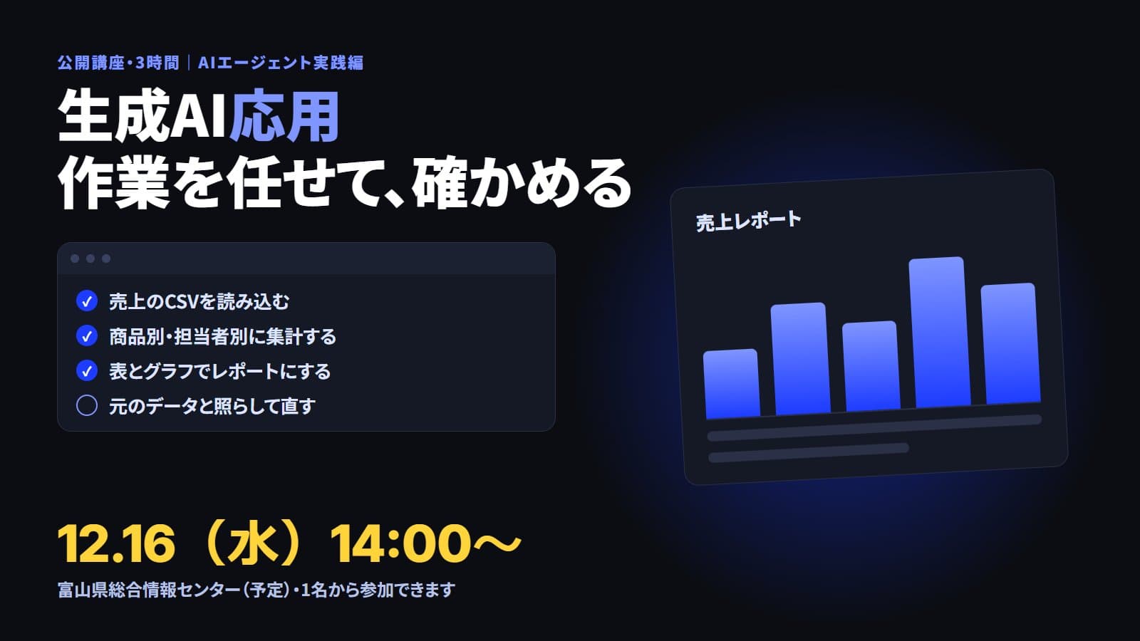 生成AI応用の案内の絵