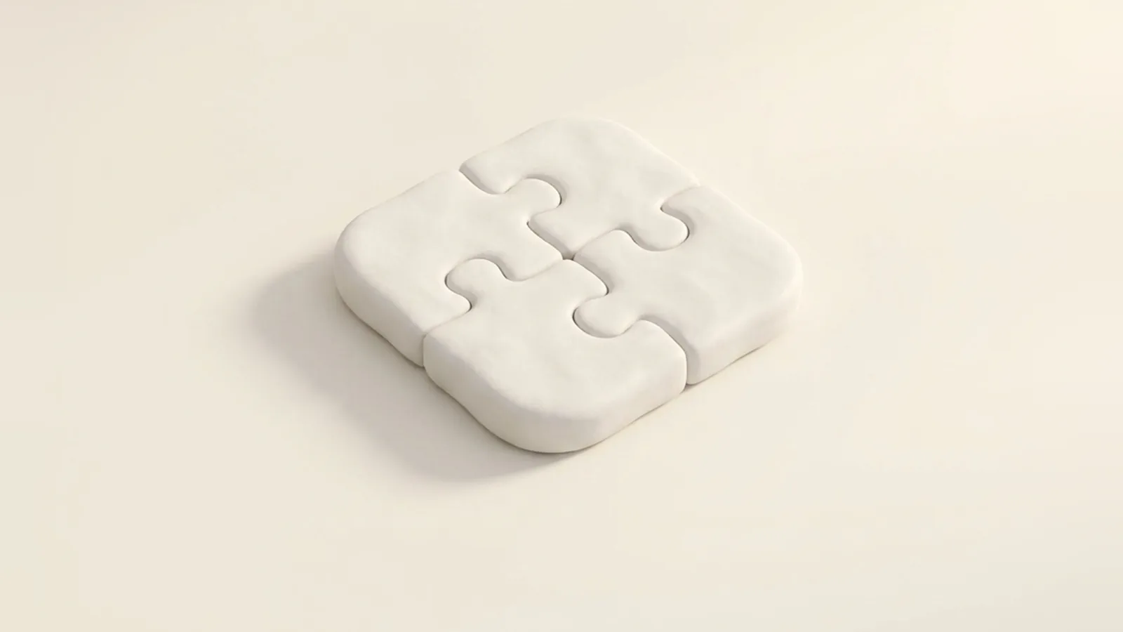 組み合わさった3つのブロックの絵(説明用)