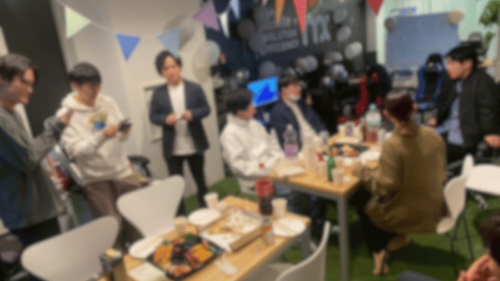 オフィスでの交流会の様子